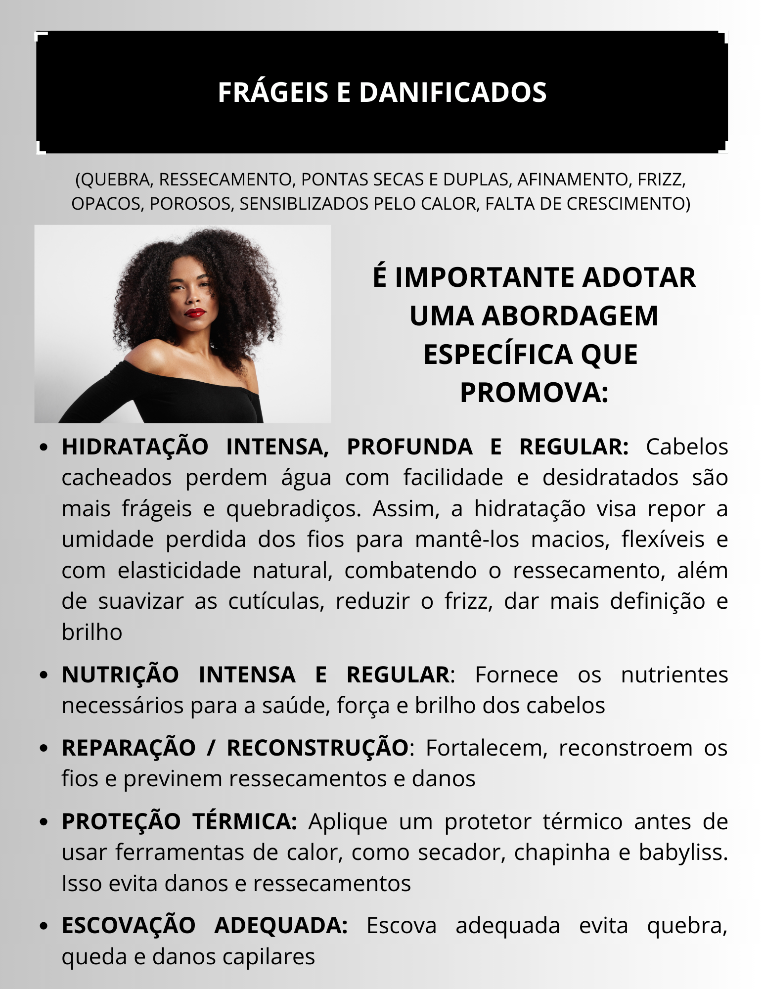 Capa Dor Cabelos danificados